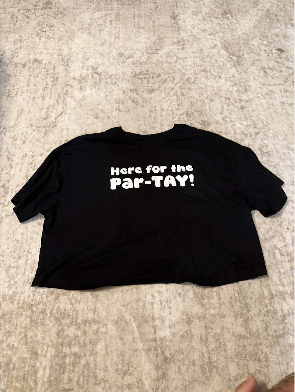 "Here for the Par-TAY" Womens Cropped Shirt